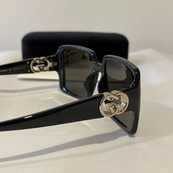 Gucci Women's Sunglasses | Style: GG1692SS-001 | Black + Gold - Picture 7 of 7